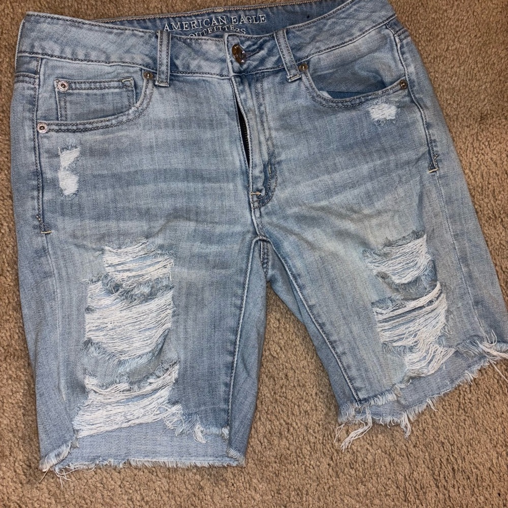 American Eagle Distressed Denim Shorts